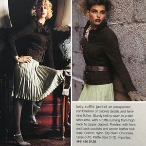 Vintage Anthropologie Lady Ruffle Jacket E…